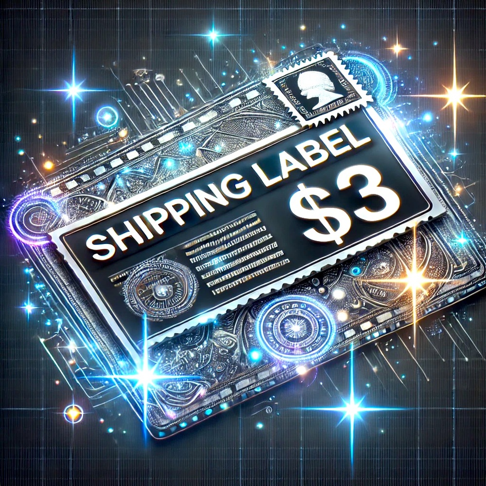 shipping label $3